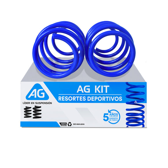 Resortes Deportivos AG Kit Volkswagen Gol Trend 2007-2017 Par Delantero