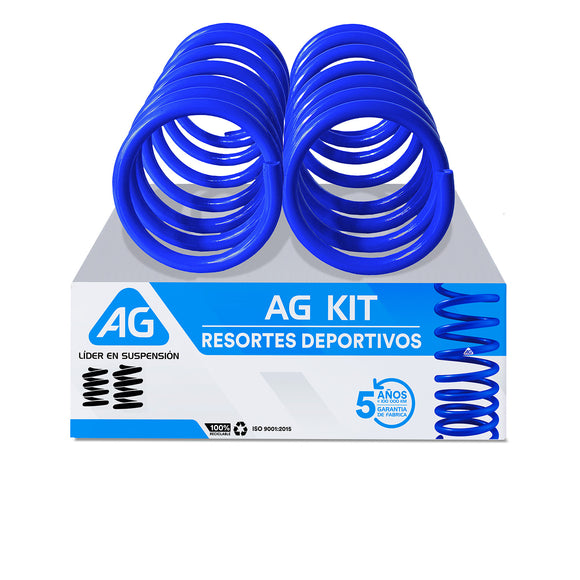 Resortes Deportivos AG Kit Volkswagen Gol Par Trasero