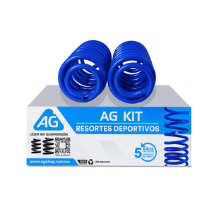 Resortes Deportivos AG Kit Volkswagen Golf A5 03-06 Par Trasero