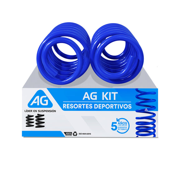 Resortes Deportivos AG Kit Volkswagen Beetle 1998-2011 Par Trasero
