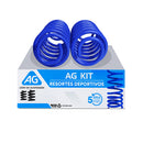 Resortes Deportivos AG Kit Ford Fiesta 2011-2013 Par Trasero-1