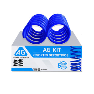 Resortes Deportivos AG Kit Fiat 500 ABARTH 2010-2014 Par Trasero
