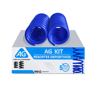 Resortes Deportivos AG Kit Mercedes Benz C250/300/350 08-12 Par Trasero