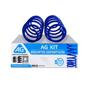 Resortes Deportivos AG Kit Chevrolet Sonic Sedán 2012-2019 Par Delantero