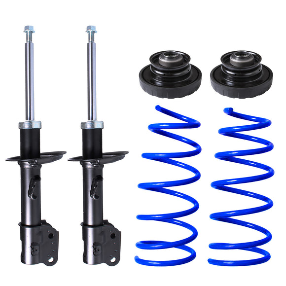 Kit Resortes Deportivos, Amortiguadores y Bases Chevrolet Spark 2012-2017 Delanteros