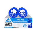 Resortes Deportivos Ag Kit Chevrolet Beat 2007-2018 Traseros