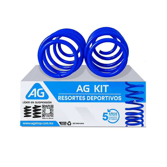 Resortes Deportivos AG Kit Vw Polo Nuevo 2009-2025 Del