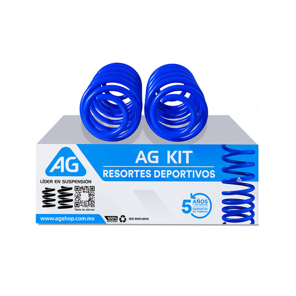 Resortes Deportivos AG Kit Vw Polo Nuevo 2009-2025 Traseros