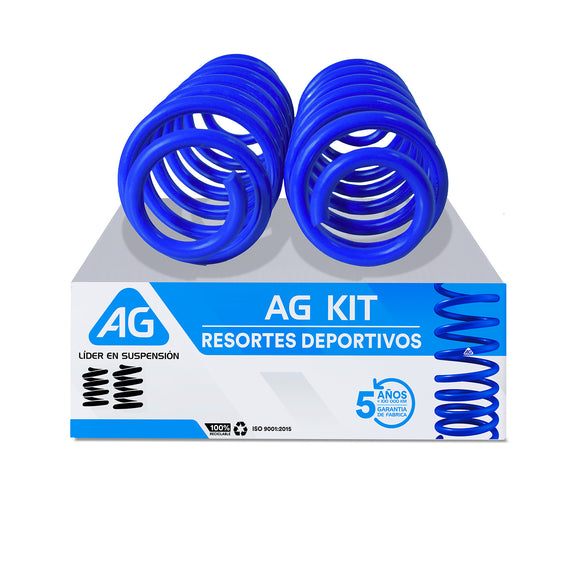 Resortes Deportivos AG Kit Volkswagen Jetta A7 2019-2026 Par Trasero