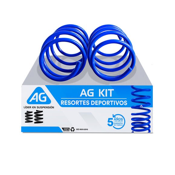 Par Resortes Deportivos AG Kit Kia Rio 2018-2023 Delanteros