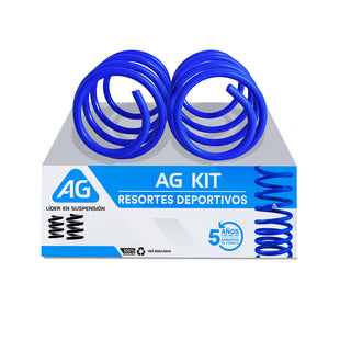 Par Resortes Deportivos AG Kit Kia Rio 2012-2017 Delanteros