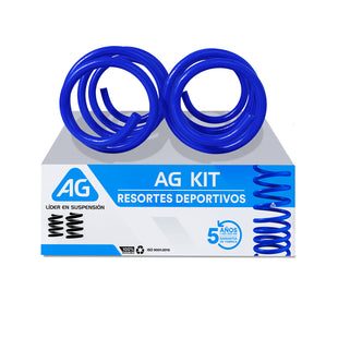 Resortes Deportivos AG Kit Ford Mustang Ecobost 4.0 Cil 2015-2021 Traseros