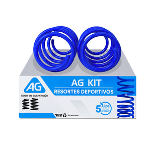 Resortes Deportivos AG Kit Volkswagen Lupo 02-09 Par Delantero