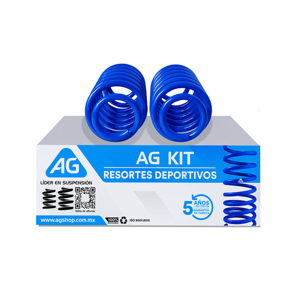 Resortes Deportivos AG Kit Volkswagen Lupo 2002-2009 Par Trasero