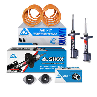 Resortes Deportivos, Amortiguadores Deportivos y Bases AG Chevrolet Chevy 1994-2013 Delanteros