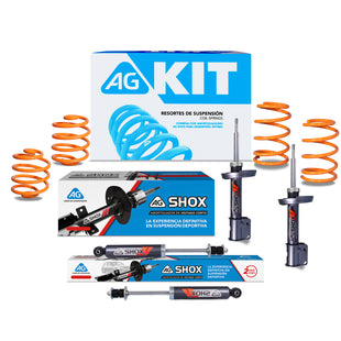Kit Deportivo Resortes Ag Xtreme y Amortiguadores Ag Shox Chevrolet Chevy All Kit 8 Piezas