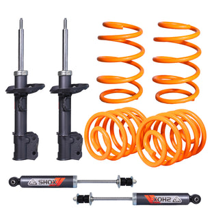 Kit Deportivo Resortes Ag Xtreme y Amortiguadores Ag Shox Chevrolet Corsa All Kit 8 Piezas