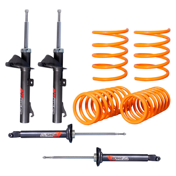 Kit Deportivo Resortes Ag Xtreme y Amortiguadores Ag Shox Ford Ka Todos Kit 8 Piezas