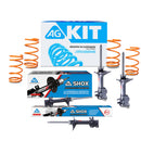 Kit Deportivo Resortes Ag Xtreme y Amortiguadores Ag Shox Nissan Tsuru 1988-2017 Kit 8 Piezas-1