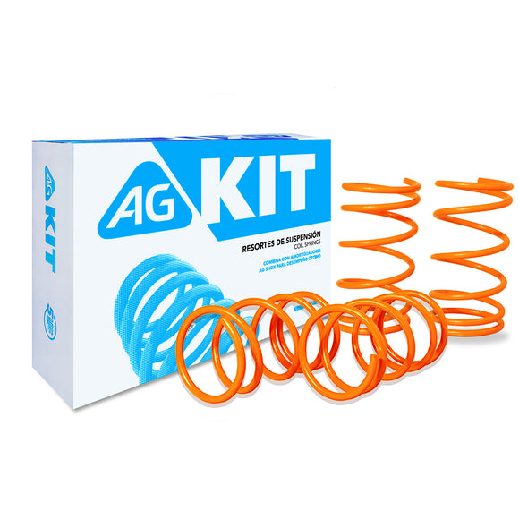 Resortes Deportivos AG Xtreme Nissan Tsuru 1998-2017 Kit 4 Piezas