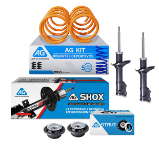 Resortes Deportivos, Amortiguadores Deportivos y Bases AG Volkswagen Jetta A3 (Aro Grande) 1992-1999 Delanteros