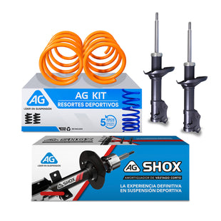 Resortes Deportivos y Amortiguadores Deportivos AG Volkswagen Jetta A3 (Aro Grande) 1992-1999 Delanteros