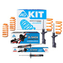 Kit Deportivo Resortes Ag Xtreme y Amortiguadores Ag Shox Volkswagen Golf A2 87-92 Kit 8 Piezas-1