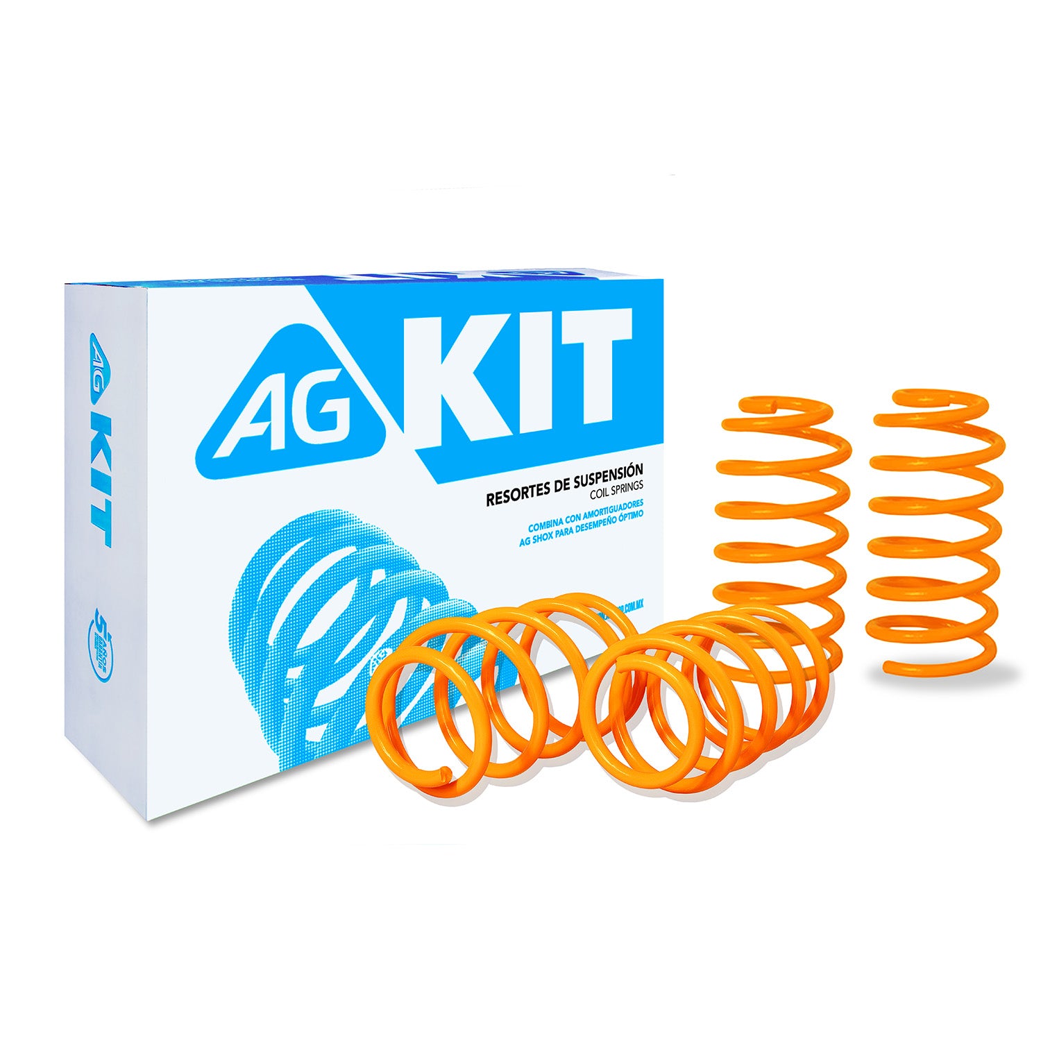 Resortes Deportivos AG Xtreme Volkswagen Jetta A3 (México, Aro Grande) 1992-1999 Kit 4 Piezas