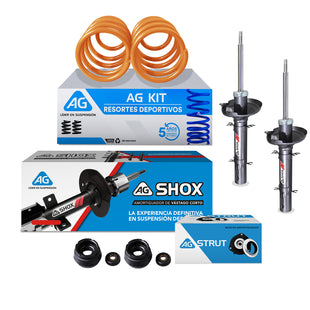 Resortes Deportivos, Amortiguadores Deportivos y Bases AG Volkswagen Jetta A4 1999-2008 Delanteros