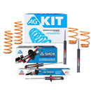 Kit Deportivo Resortes Ag Xtreme y Amortiguadores Ag Shox Volkswagen Caribe 1980-1987 Kit 8 Piezas-1