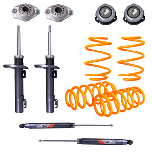 Resortes Deportivos, Amortiguadores Deportivos y Bases AG Seat Ibiza 6L 2003-2008 Delanteros y Traseros