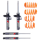 Resortes Deportivos y Amortiguadores Deportivos AG Seat León (Carter 50 mm) (Trasero con Eje Suspensión Independiente Buje 14 mm) 2006-2012 Delanteros y Traseros