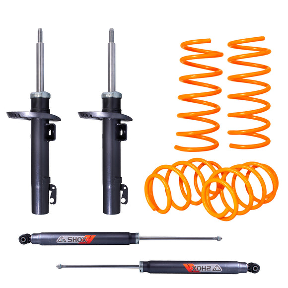 Resortes Deportivos y Amortiguadores Deportivos AG Volkswagen Gol Trend (Sin anclaje) 2008-2020 Delanteros y Traseros