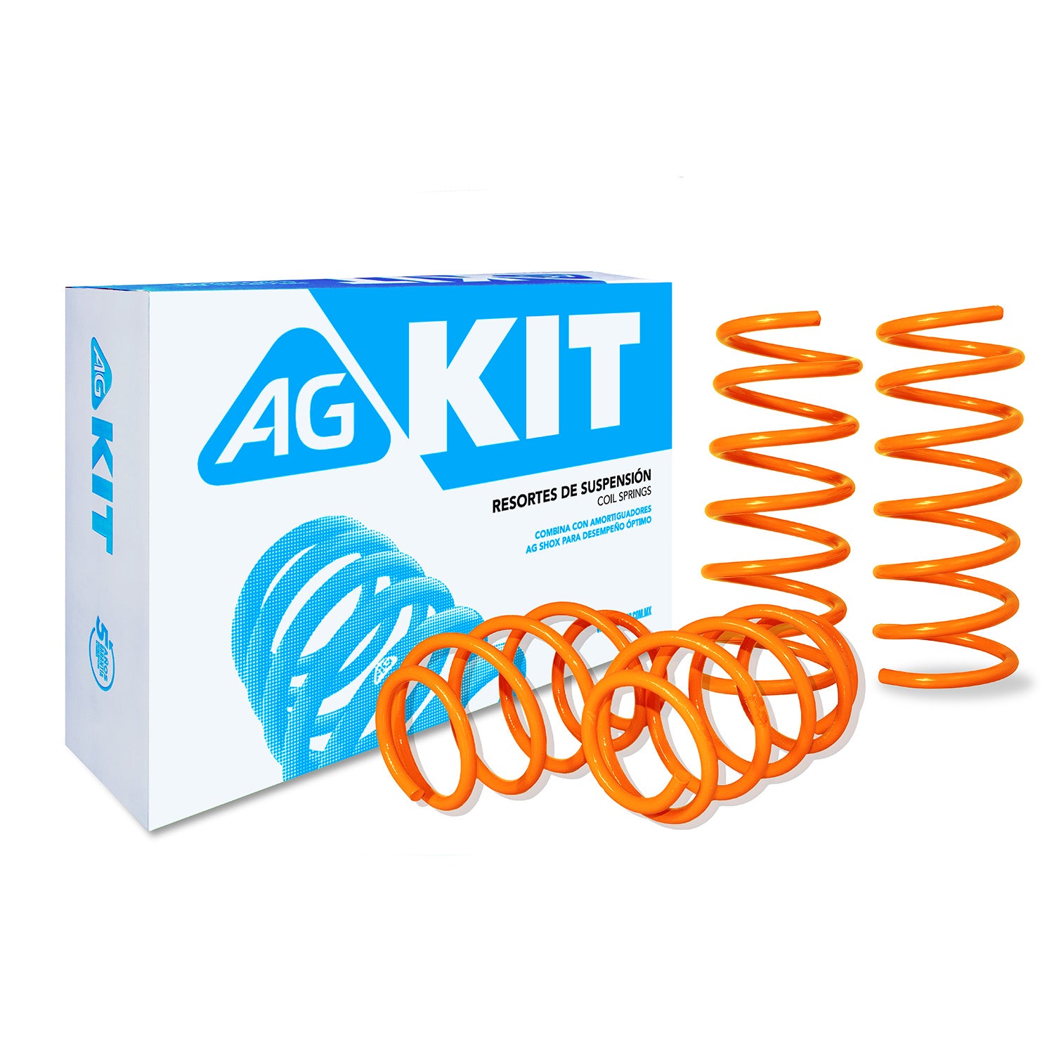 Resortes Deportivos AG Xtreme Volkswagen Gol Trend 2008-2020 Kit 4 Piezas