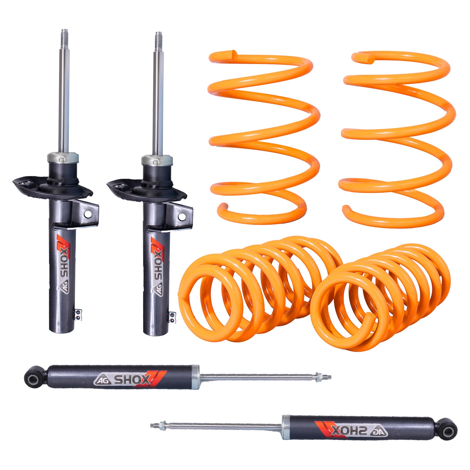 Resortes y Amortiguadores Ag Xtreme Ag Shox Audi A3 (8P) (Carter 50 mm) 2012 Delanteros y Traseros