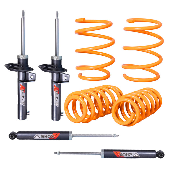 Resortes y Amortiguadores Ag Xtreme Ag Shox Audi A3 (8P) (Carter 50 mm) 2012 Delanteros y Traseros