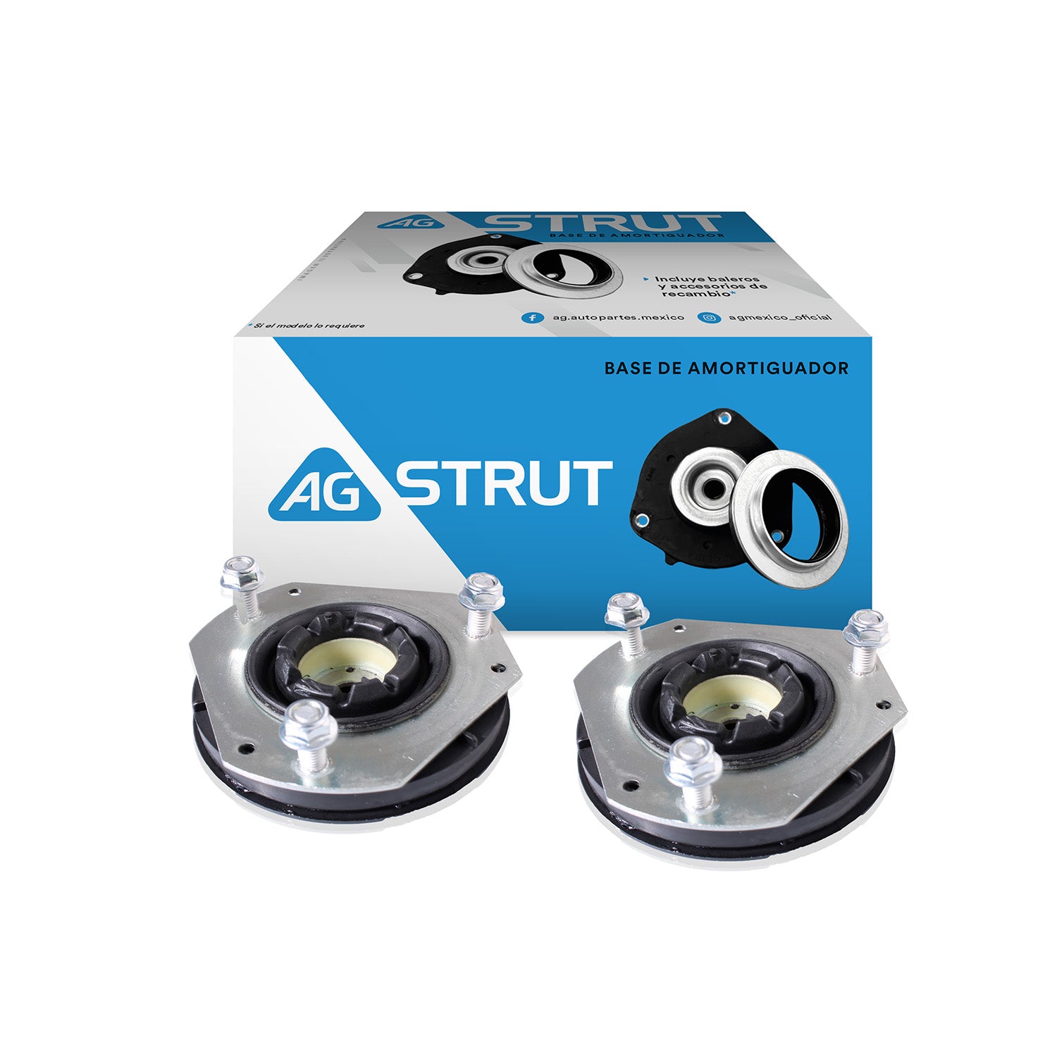Bases De Amortiguador Original Ag Strut Ford Ecosport 13-22 Par Delanteros