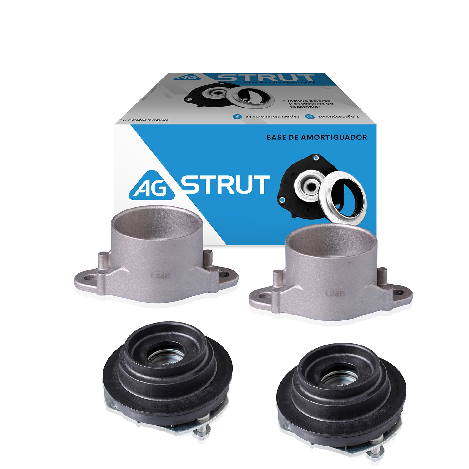 Bases De Amortiguador Original Ag Strut Ford Fiesta 2011-2019 4 piezas