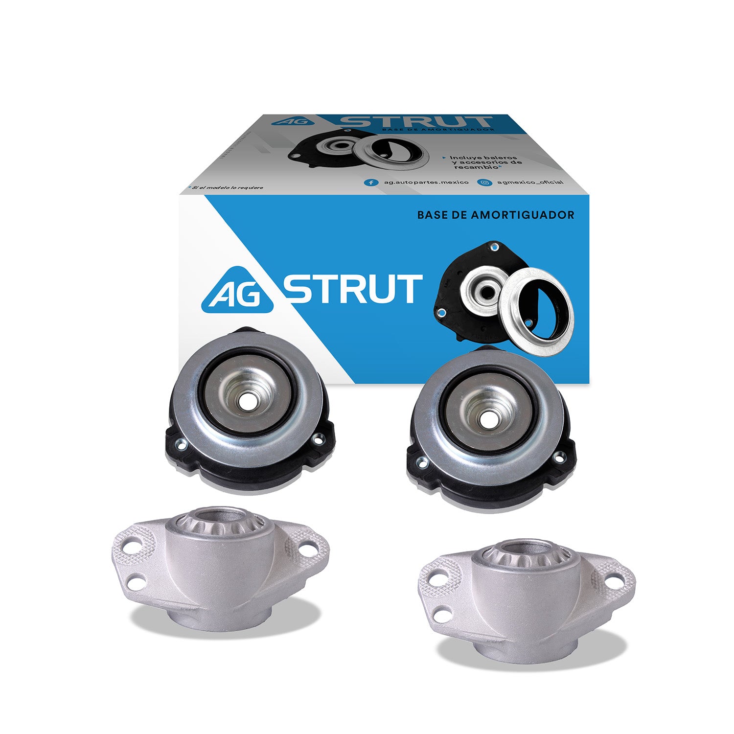 Bases de Amortiguador AG Seat Ibiza 6L 2003-2008 Delanteras y Traseras
