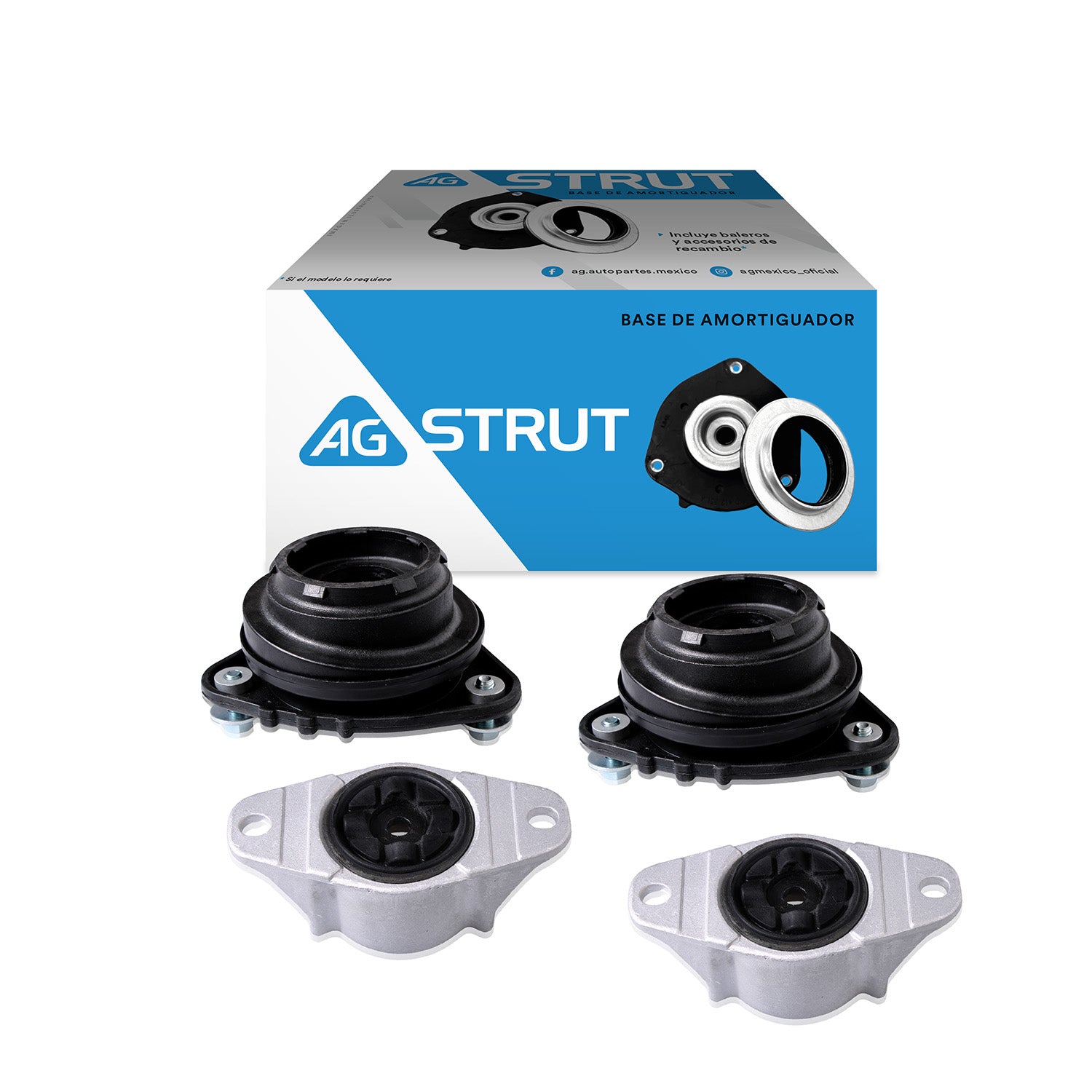 Bases De Amortiguador Original Ag Strut Mazda 3 2003-2013 4 Piezas