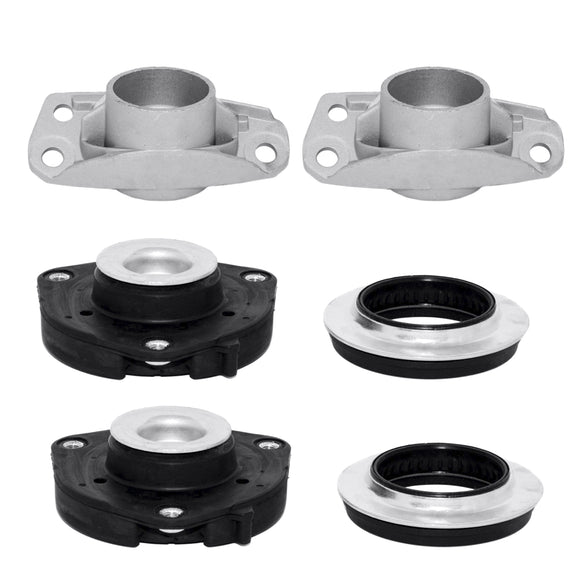 Kit Resortes Deportivos, Amortiguadores y Bases Volkswagen Jetta A5 (Bora) (2.5L) (Carter 55 mm) (Eje rígido Buje 14 mm) 2005-2011 12 piezas