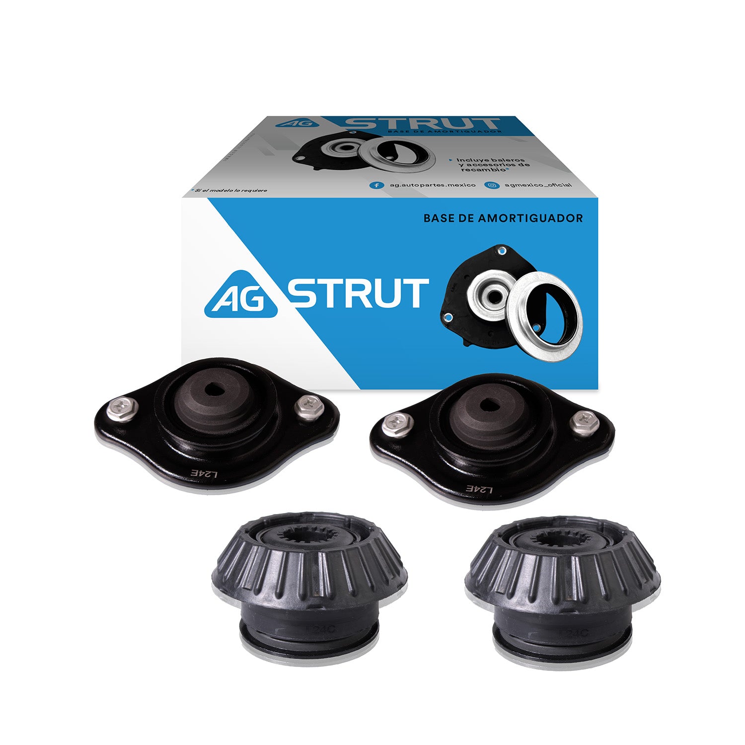 Bases De Amortiguador Original Ag Strut Chevrolet Aveo I (Cónica) 2008-2017 4 piezas