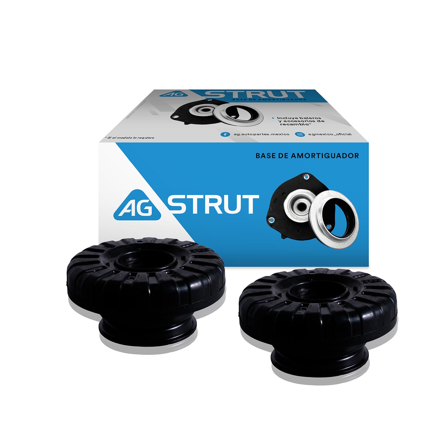 Bases De Amortiguador Original Ag Strut Original Ag Chevrolet Beat (Incluye Beat Activ) 2018-2021 Par Delantero