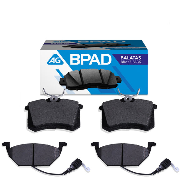 Balatas AG Bpad Seat Ibiza Style (Con sensor) 2009-2015 Delanteras y Traseras