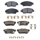 Balatas AG Bpad Honda Fit (USA y Canadá) 2010-2014 Delanteras y Traseras-1