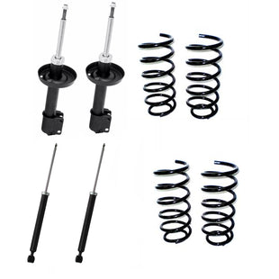 Resortes y Amortiguadores AG Volkswagen Jetta A7 (Carter 55 mm) (Eje Suspensión Independiente Buje 14 mm) 2019-2025 Delanteros y Traseros