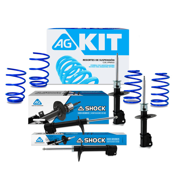Kit Deportivo Resortes Ag Kit y Amortiguadores Originales Dodge Neon 2000-2006 8 piezas