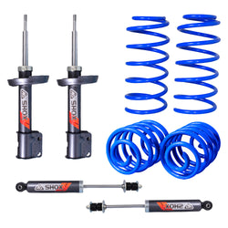 Kit Deportivo Resortes Ag Kit y Amortiguadores Ag Shox Chevrolet Chevy Todos Kit 8 Piezas