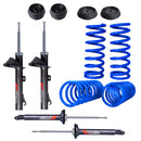 Kit Deportivo Resortes, Amortiguadores y Bases Ford Ka 2001-2008 Delanteros y Traseros-1