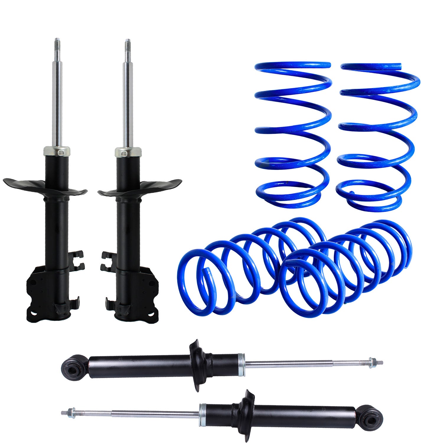 Kit Resortes Deportivos, Amortiguadores y Bases Nissan Sentra B15 2000-2006 12 piezas